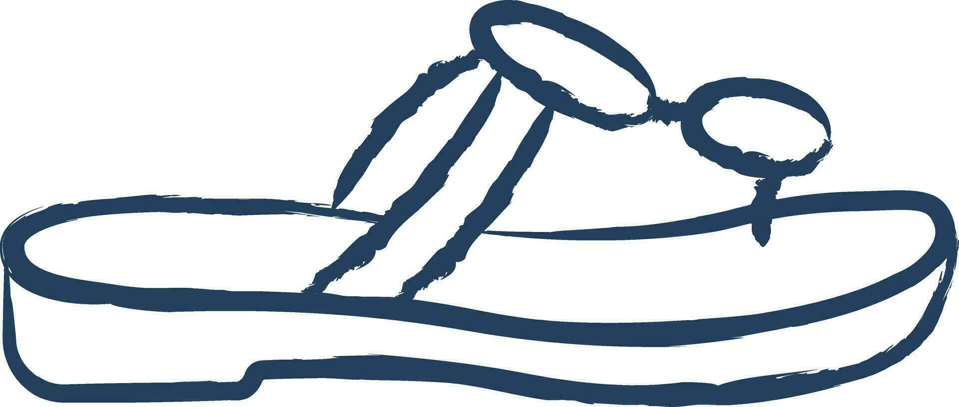 sandal hand drawn vector illustration