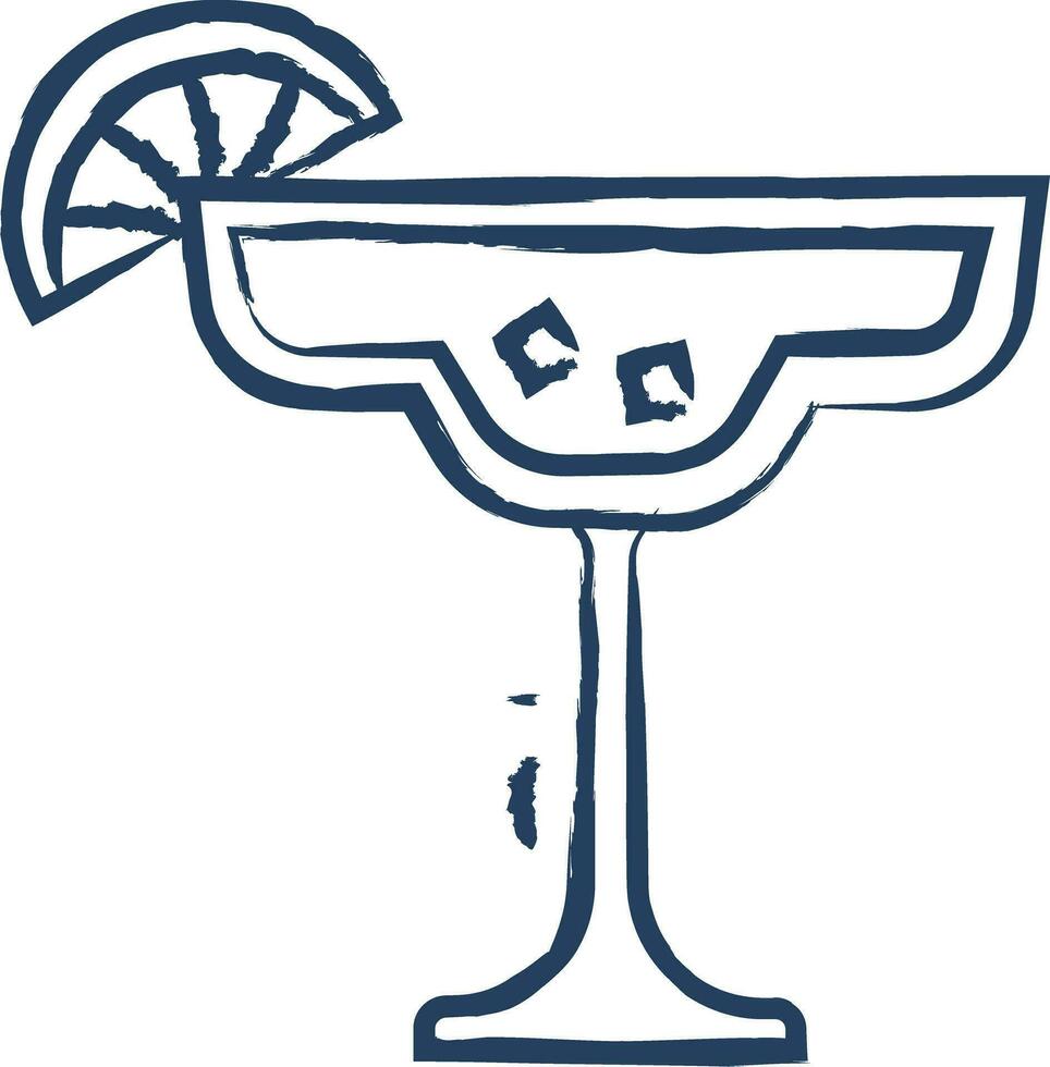 Lime juice hand drawn vector illustration