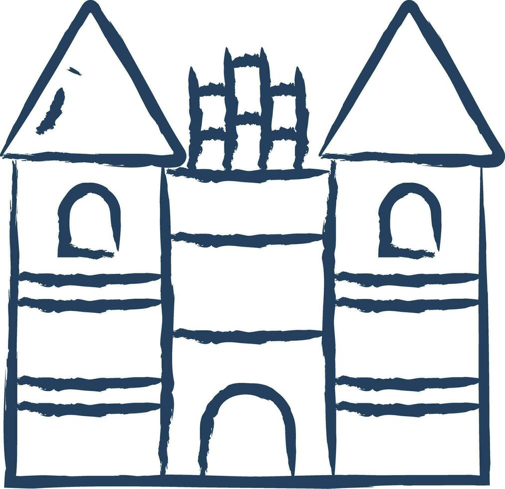 Holsten Tor hand drawn vector illustration