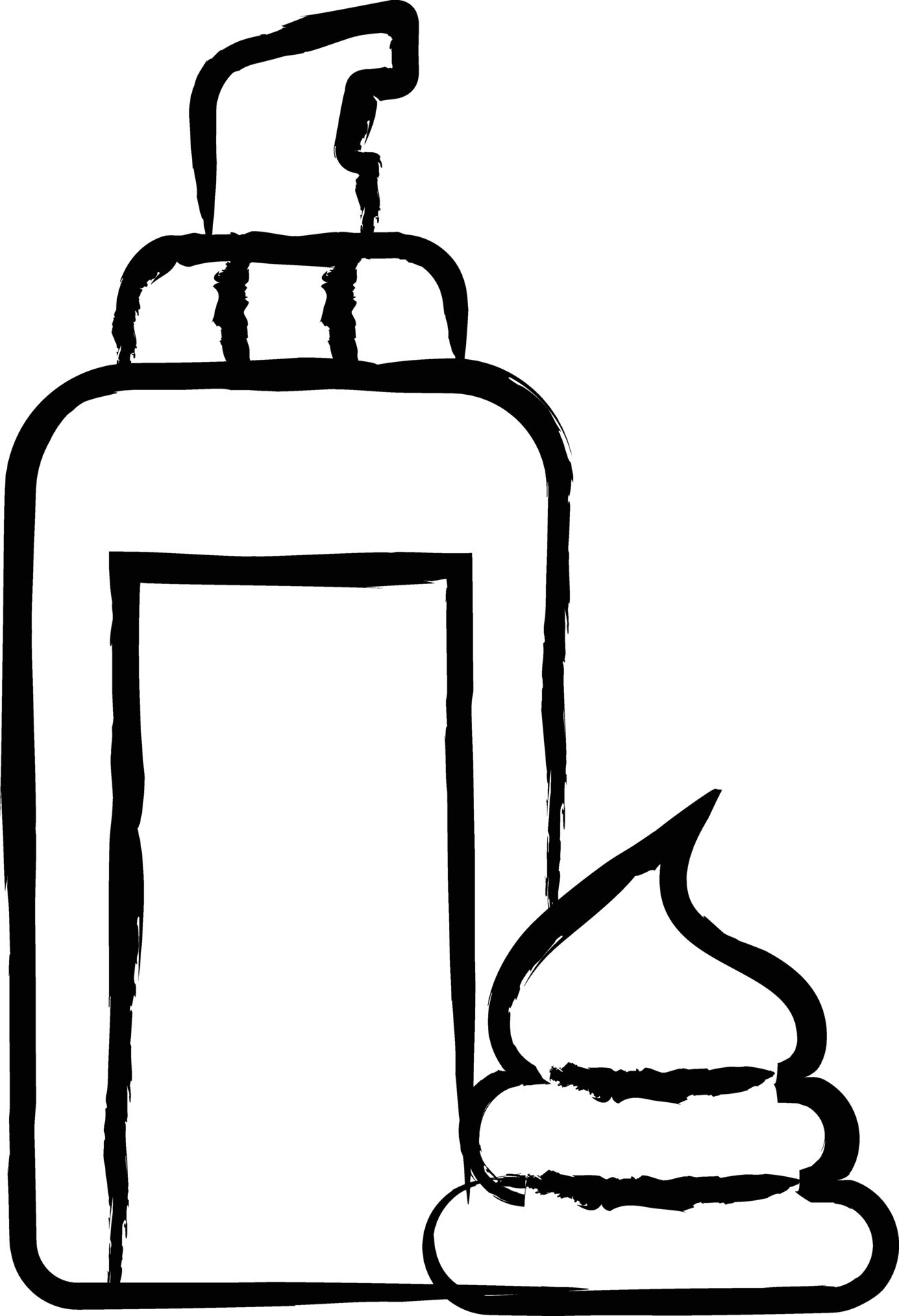 Shaving foam hand drawn vector illustration 34033376 Vector Art at Vecteezy