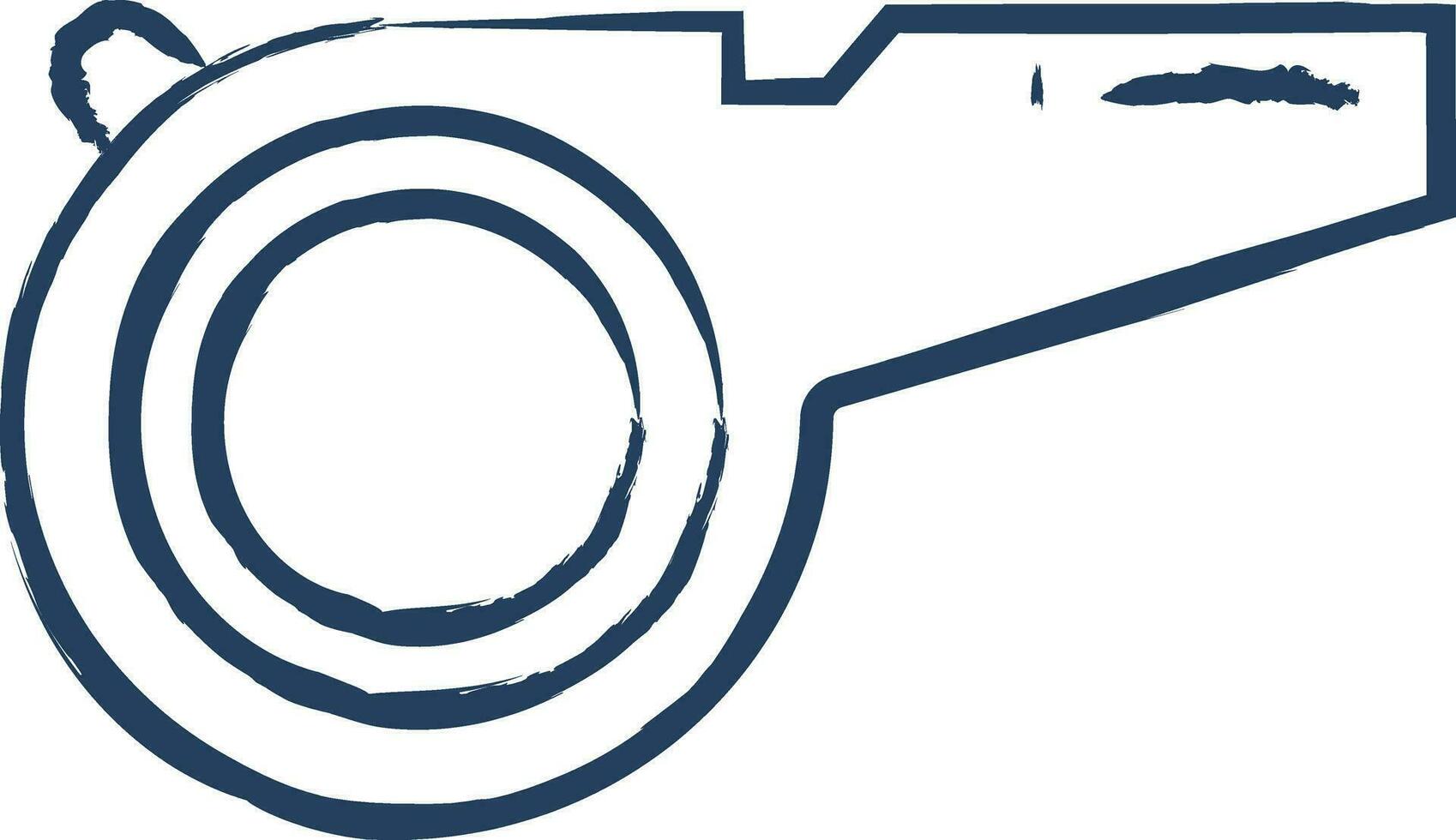 Whistle hand drawn vector illustration