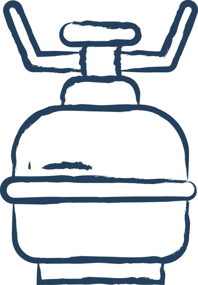 Camping Gas hand drawn vector illustration