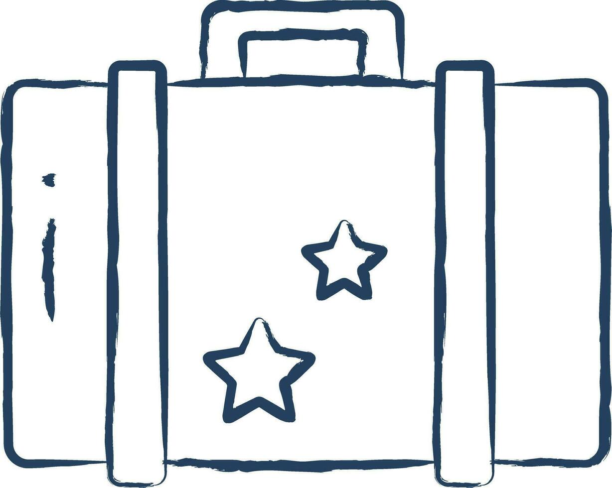 equipaje mano dibujado vector ilustración
