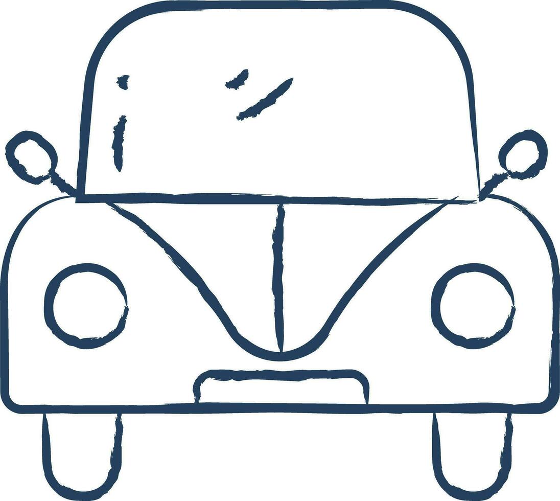 coche mano dibujado vector ilustración
