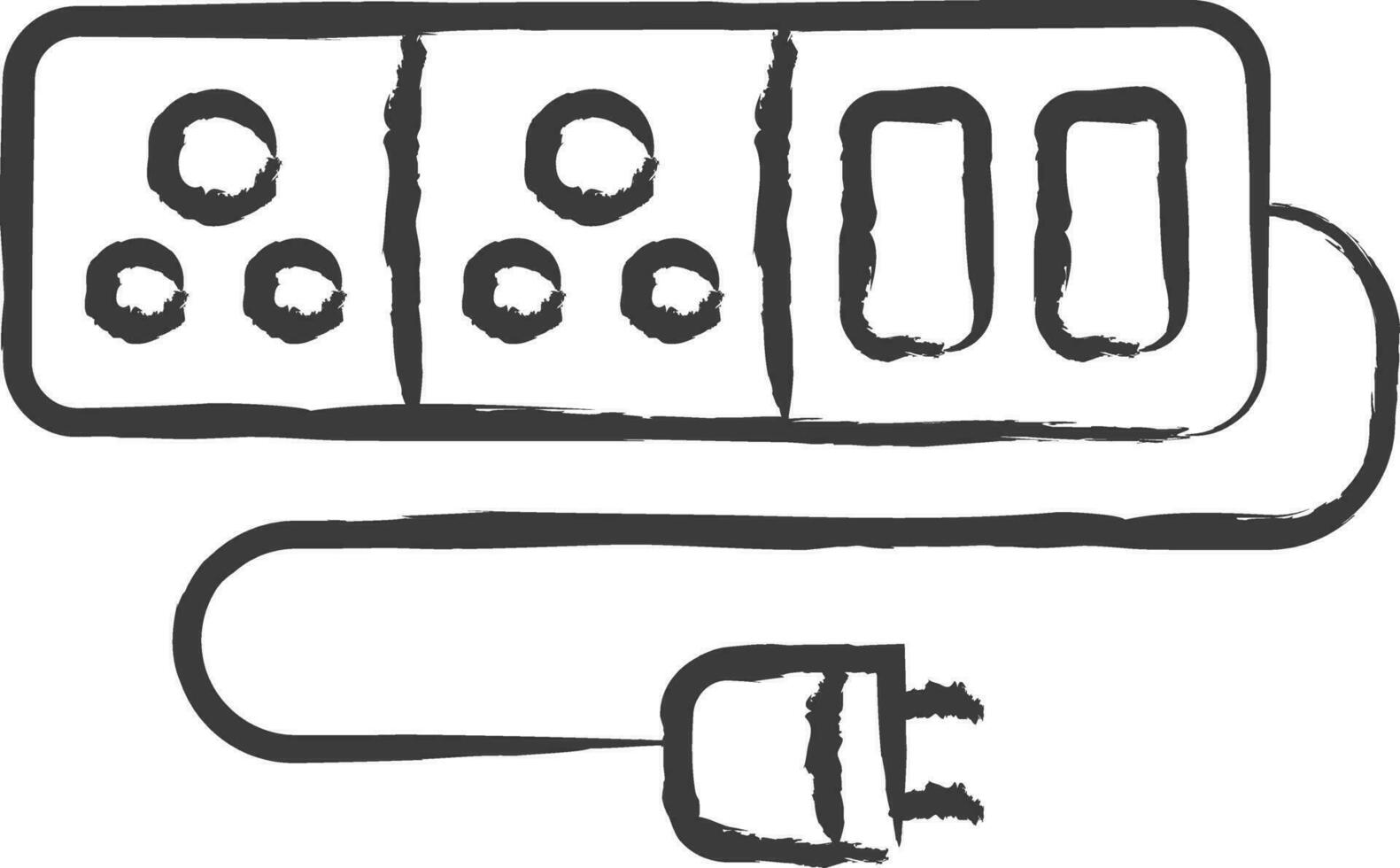 Plug box hand drawn vector illustrations