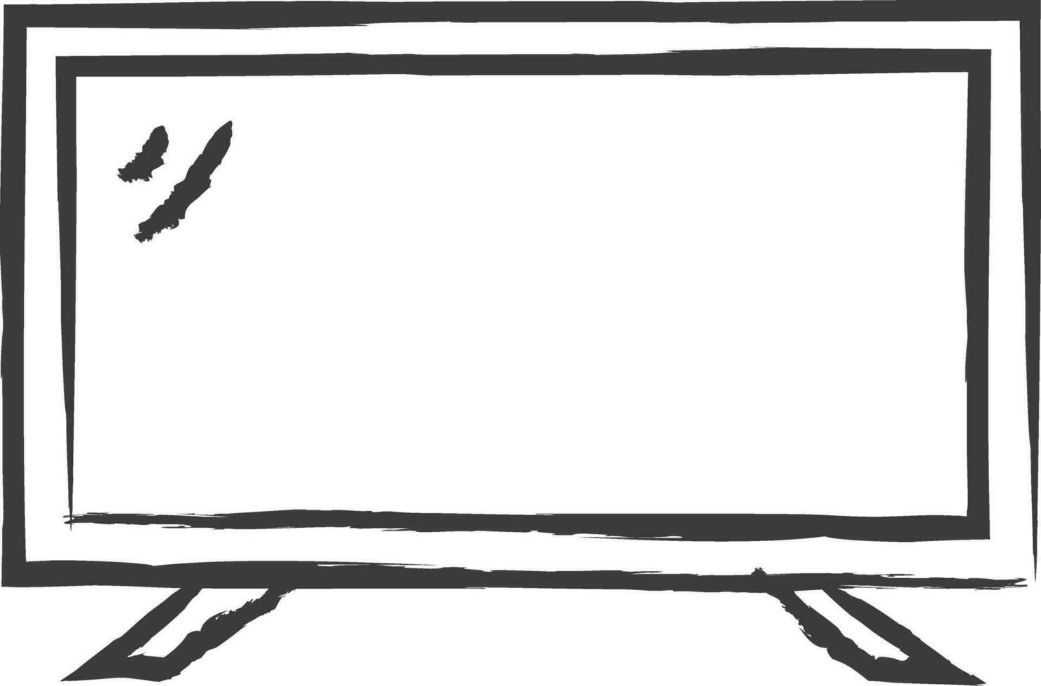 TV hand drawn vector illustrations