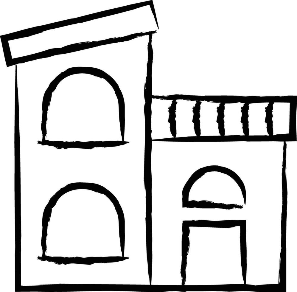 House hand drawn vector illustration