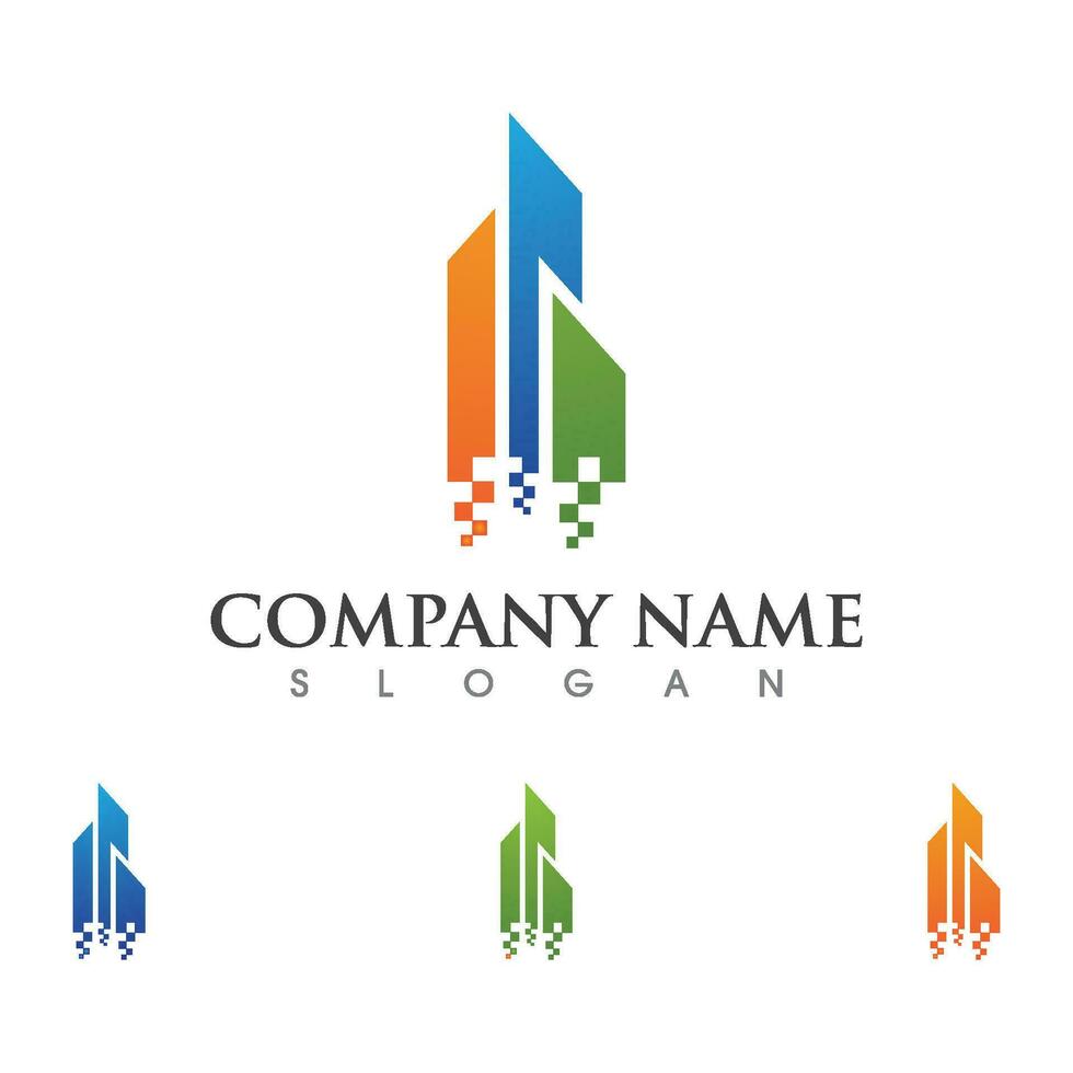 Property and Construction Logo design vector