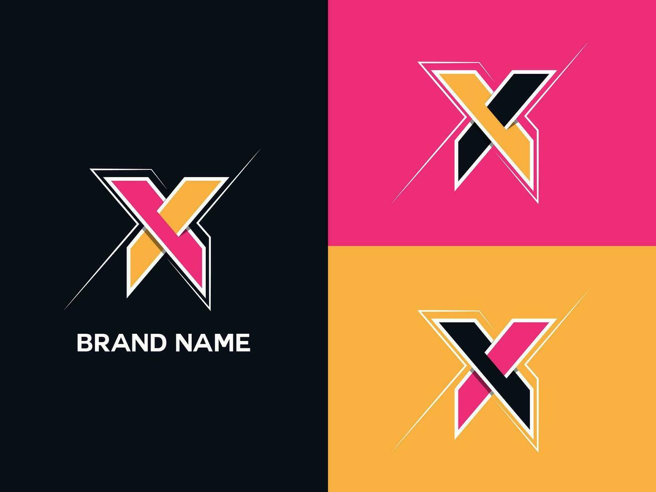 el nexo X letra logo es un atractivo logo. ninguna empresa o negocio lata utilizar esta logo como un marca por agregando el X a sus nombre. vector