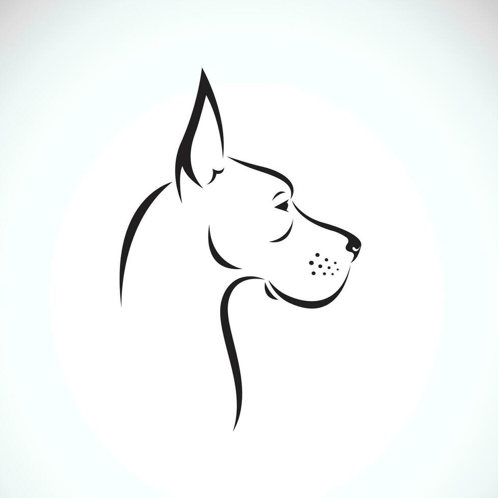 vector de perro genial danés diseño en blanco antecedentes. mascota. animales fácil editable en capas vector ilustración.