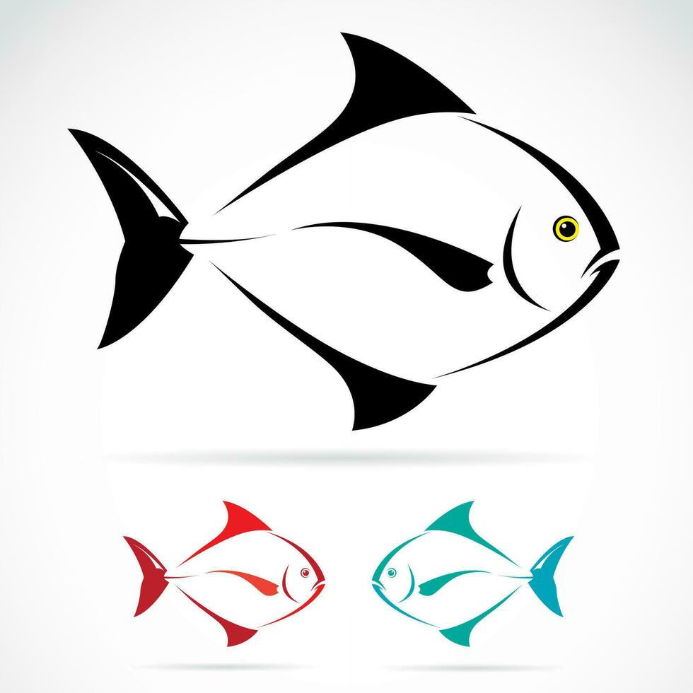 Vector of fish on white background. Easy editable layered vector ...
