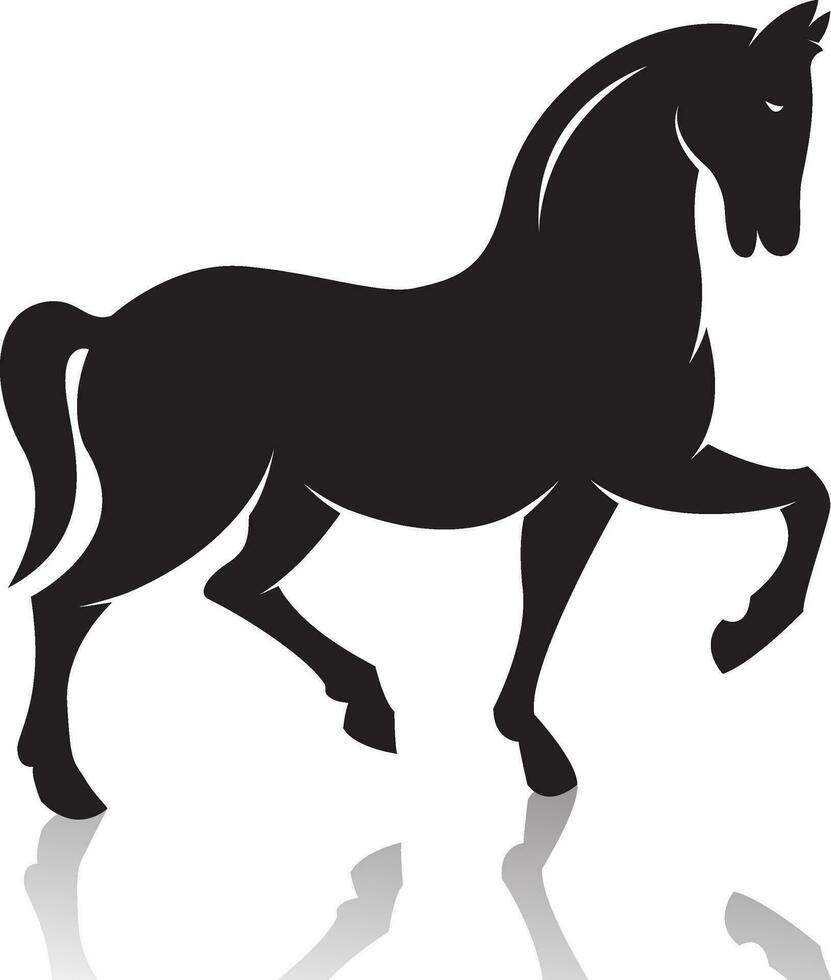 vector imagen de un caballo en blanco antecedentes