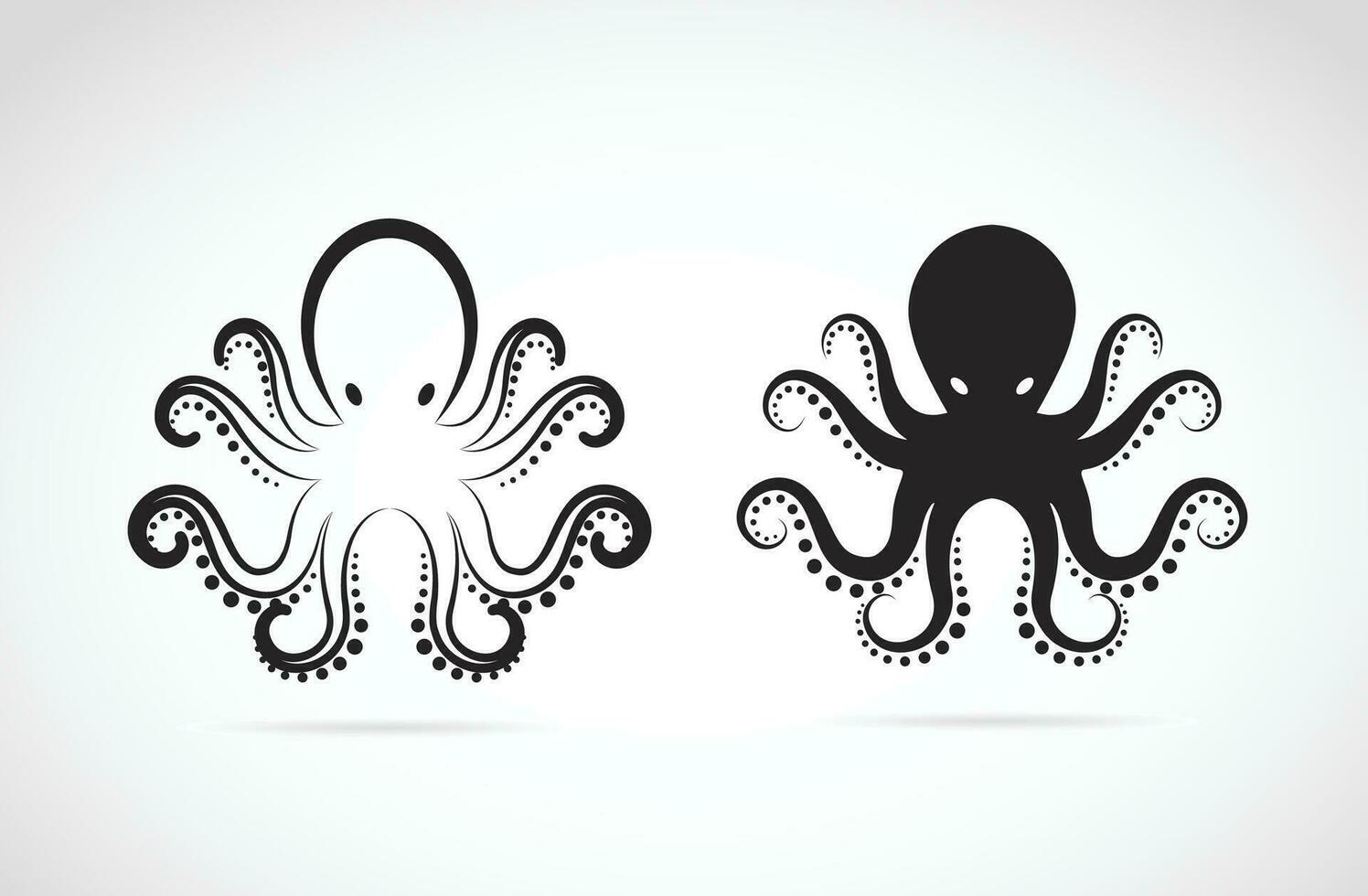 Vector of an octopus on white background. Easy editable layered vector illustration.