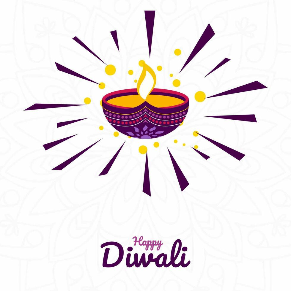 diwali festival design vector