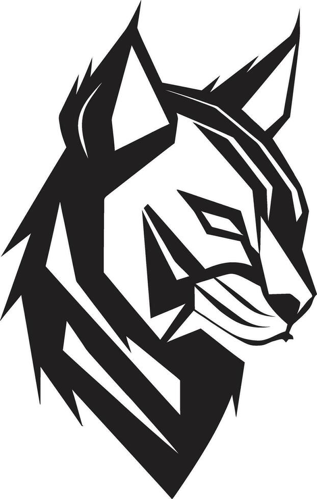 Iconic Lynx Majesty Vector Symbol Wildlifes Elegance in Simplicity Lynx Icon