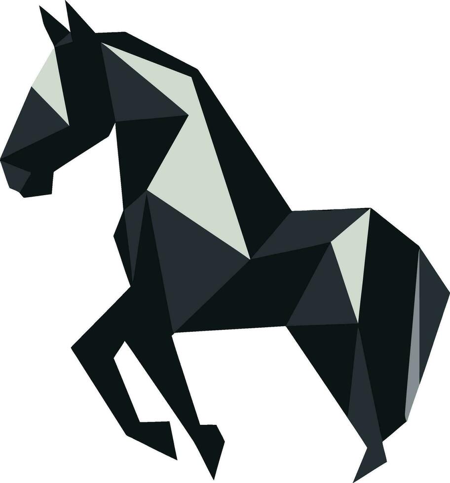 noble equino majestad monocromo símbolo real galope icónico caballo emblema vector