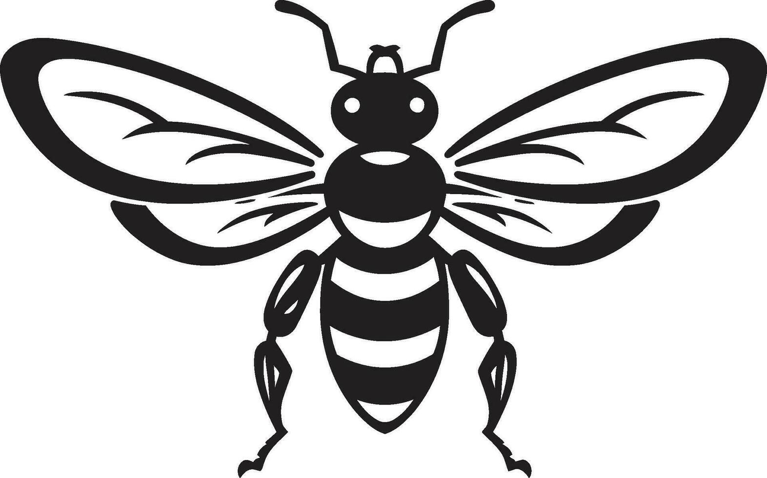 Regal Protector Ambassador Vector Symbol Simplistic Predation Iconic Hornet Emblem