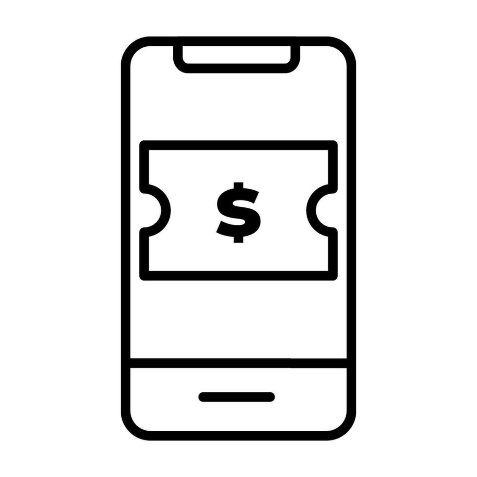 ecommerce price icon symbol outline style. Can be used for website icons, UI and mobile apps vector