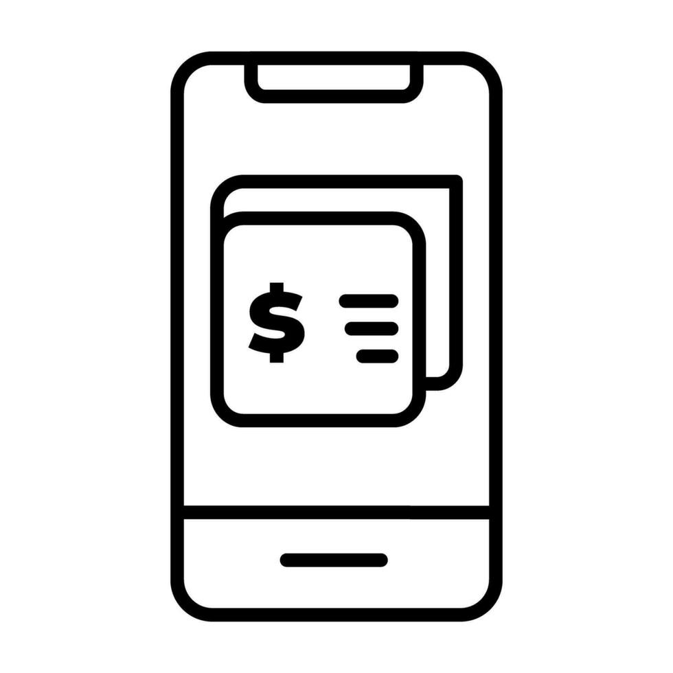comercio electrónico pago icono contorno diseño vector ilustración. lata ser usado para sitio web iconos, ui y móvil aplicaciones