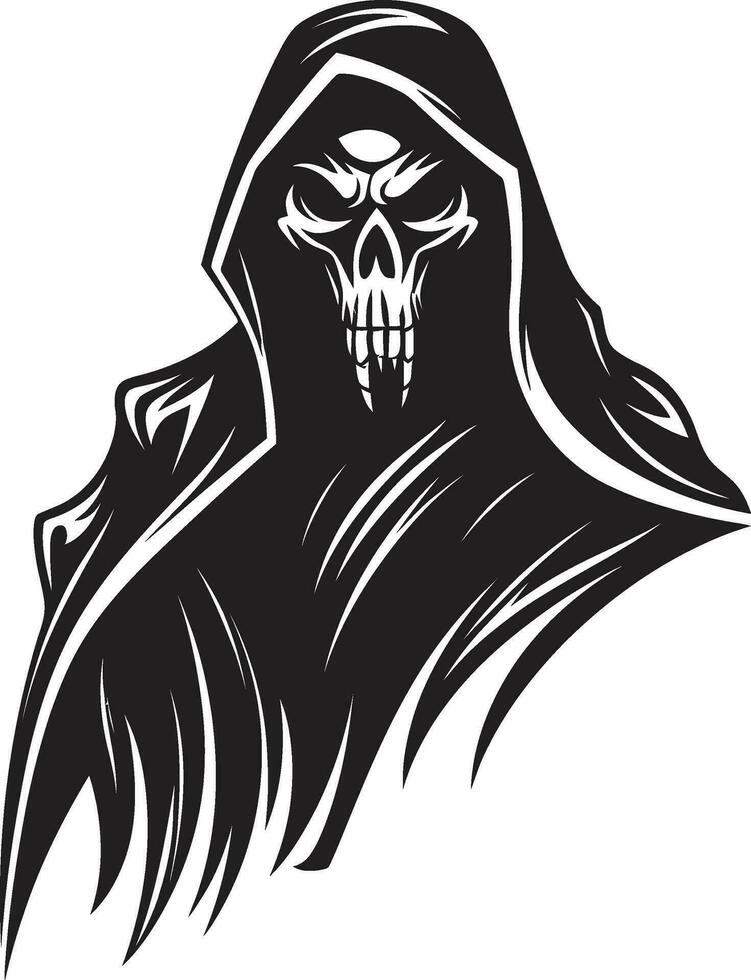 Noble Reaper Majesty Vector Logo Design Specter of Elegance Iconic Symbol