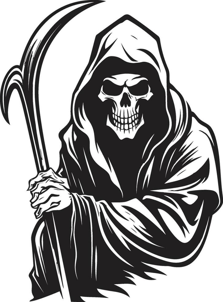 Guardian of Eternity Emblematic Vector Icon Regal Passage of Souls Iconic Reaper Emblem