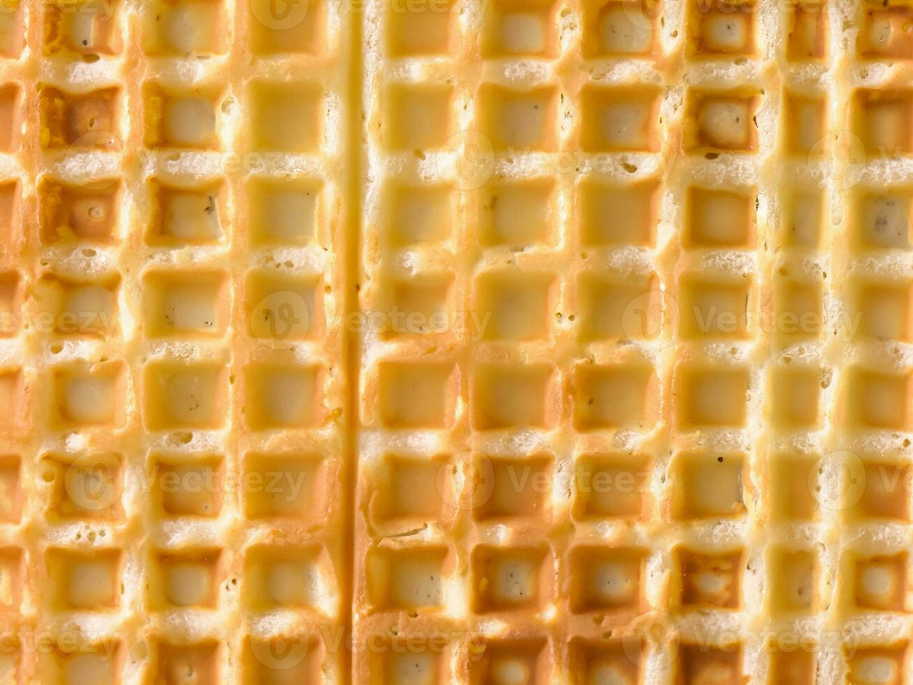 waffle with honey, close up photo