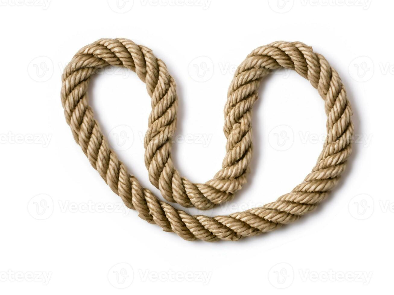 a rope on a white background. photo