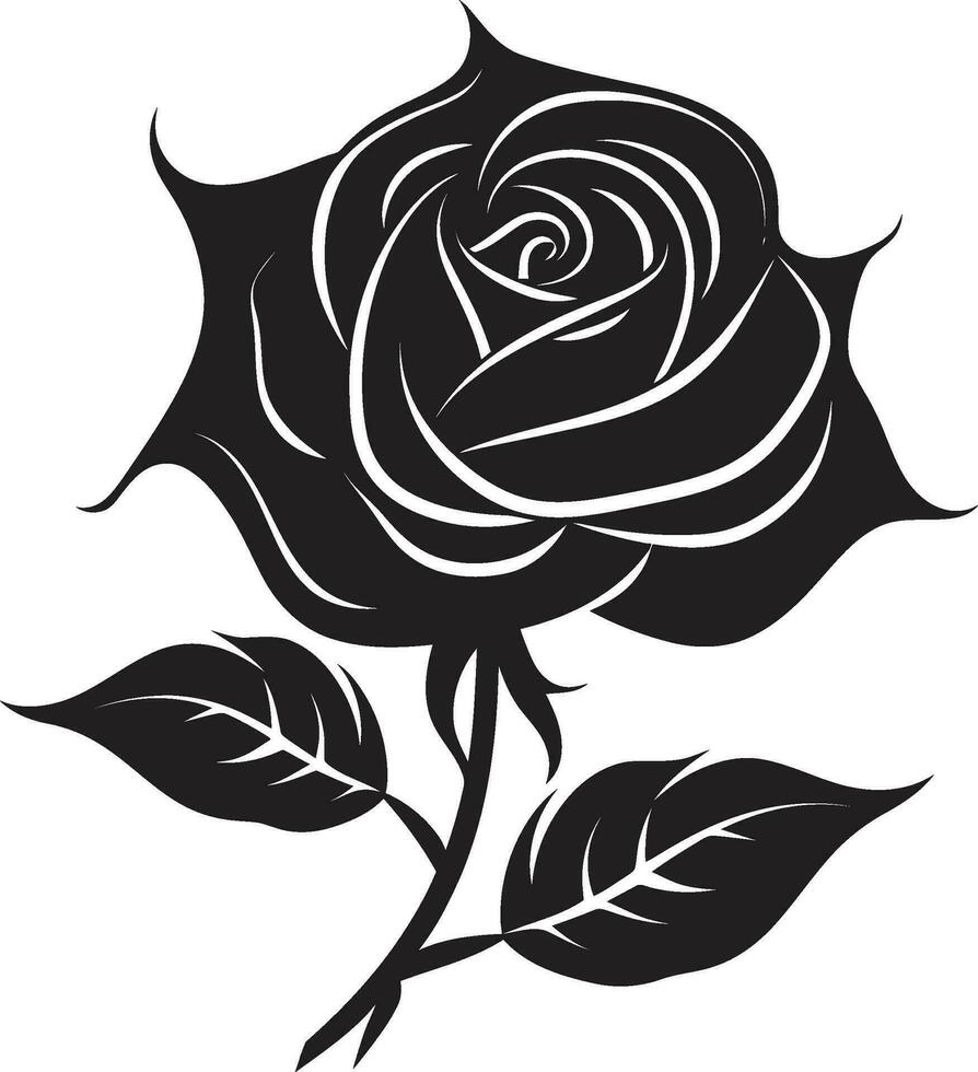 elegante floral embajador elegante símbolo real Rosa majestad emblemático emblema vector