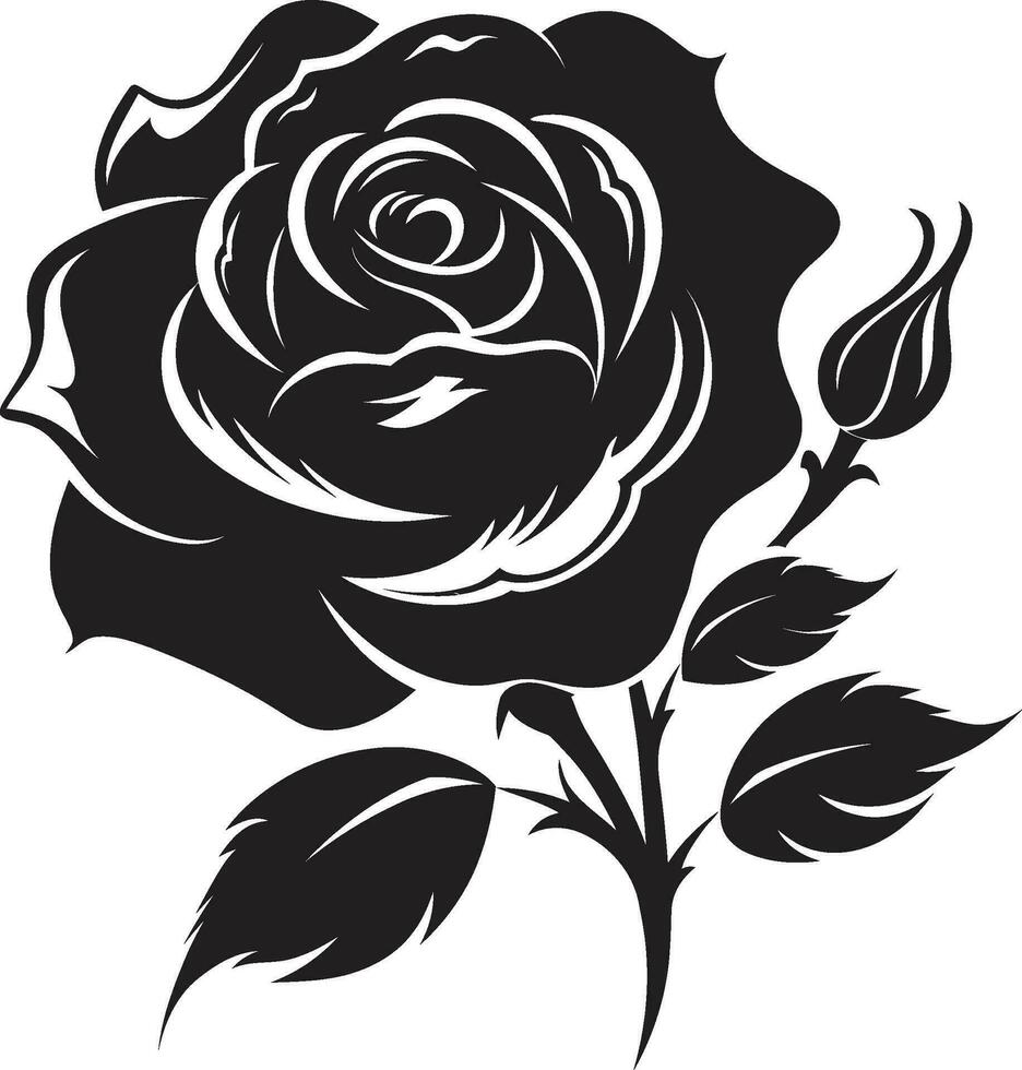 elegante floral embajador elegante símbolo real Rosa majestad emblemático emblema vector