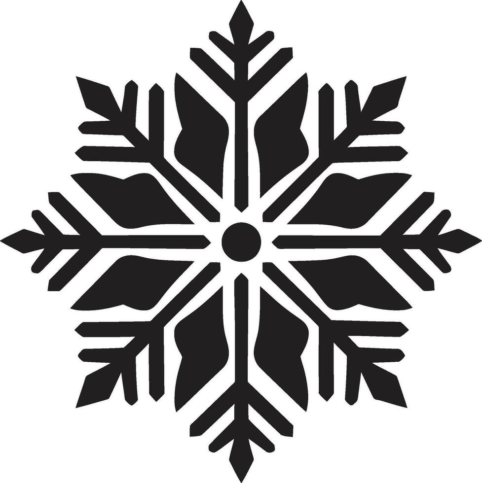 Simplistic Elegance Emblematic Logo Art Emblem of Icy Serenity Stylish Snow Symbol vector