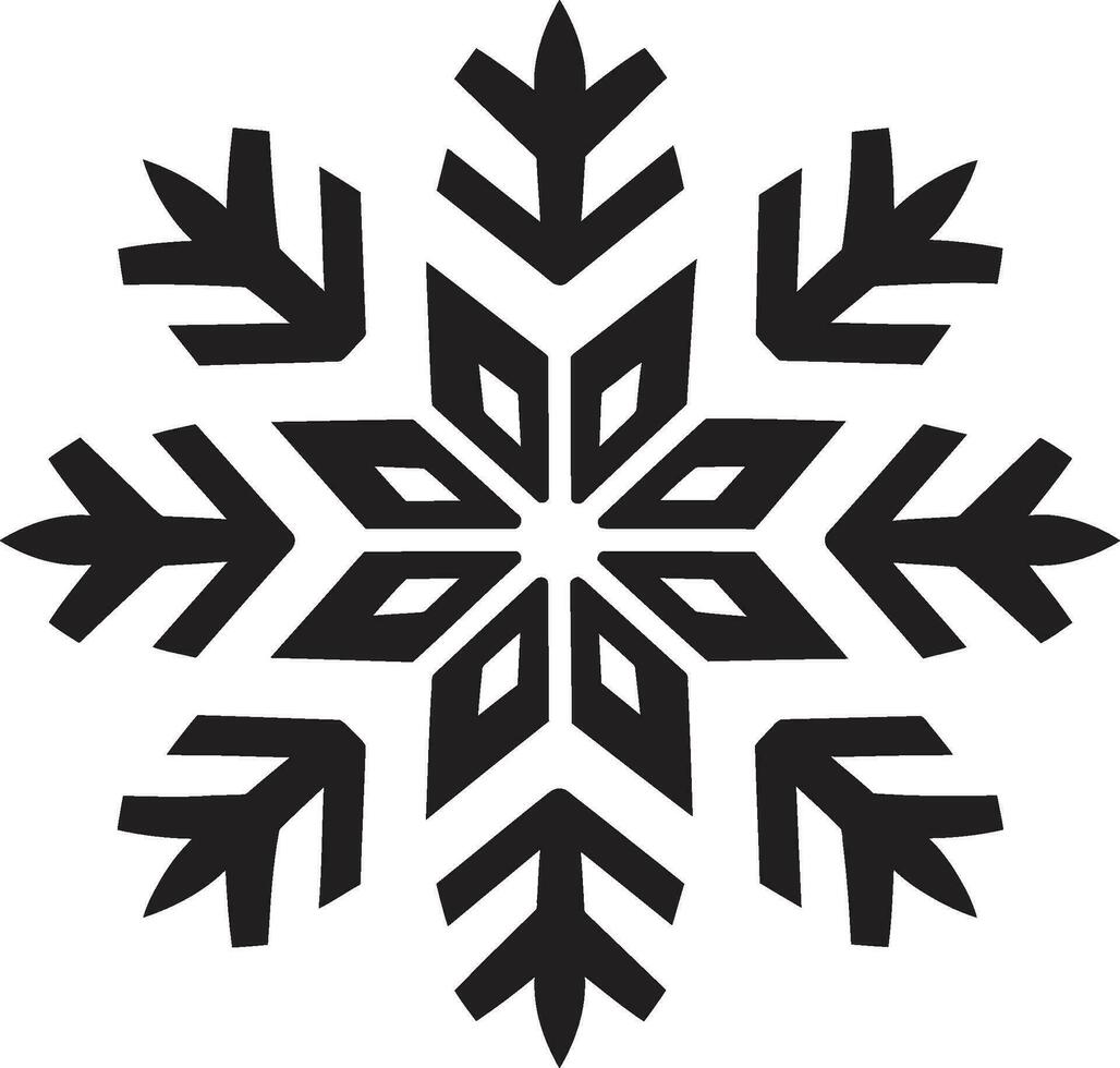 icono de glacial belleza emblemático logo símbolo noble guardián de escarcha monocromo emblema diseño vector