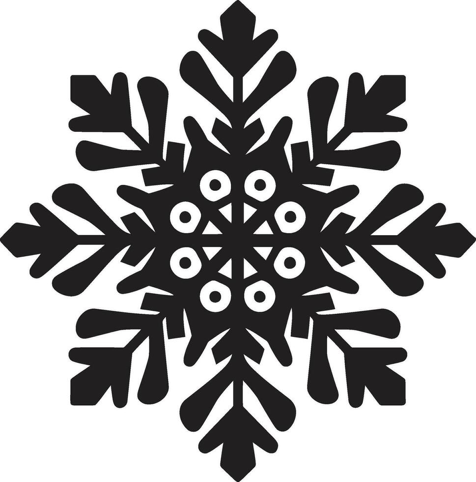 Emblem of Icy Serenity Stylish Snow Symbol Noble Guardian of Snow Whispers Modern Emblem vector