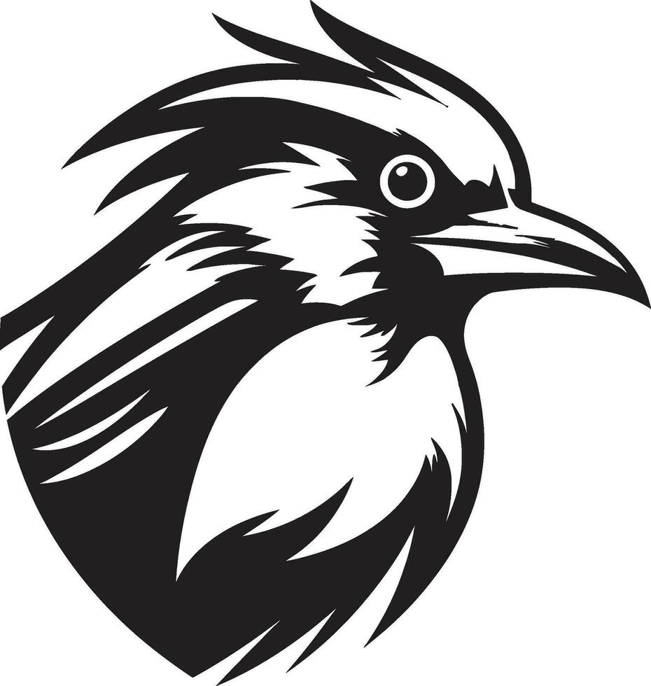Regal Avian Majesty Emblematic Symbol Serenity in Simplicity Robin Emblem Design vector