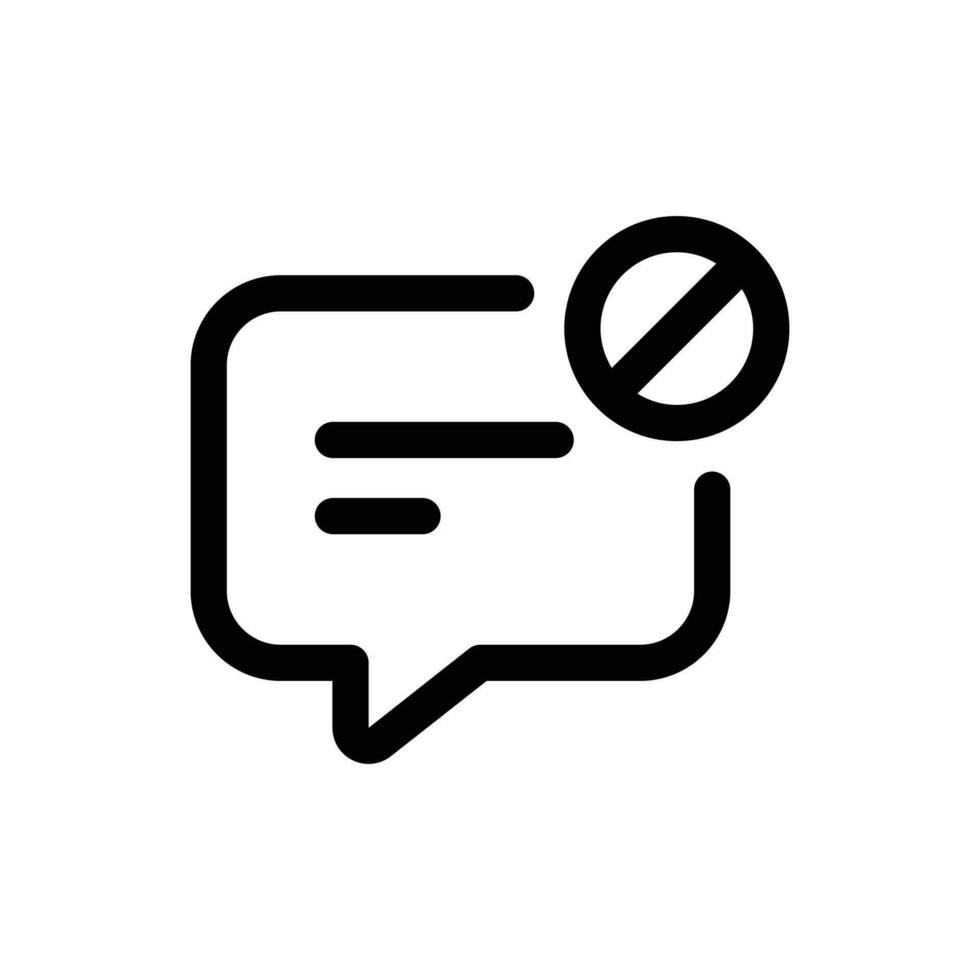 Block Chat icon in trendy outline style isolated on white background. Block Chat silhouette symbol for your website design, logo, app, UI. Vector illustration, EPS10.