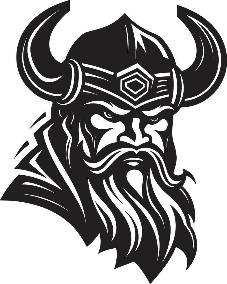 Odins Descendant A Viking Mascot of Legends Thors Might A Viking Symbol of Thunder vector