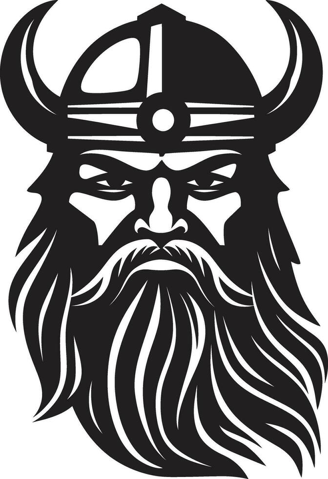 Thors Triumph A Viking Symbol of Thunder Warriors Valor A Stylish Vector Viking Guardian