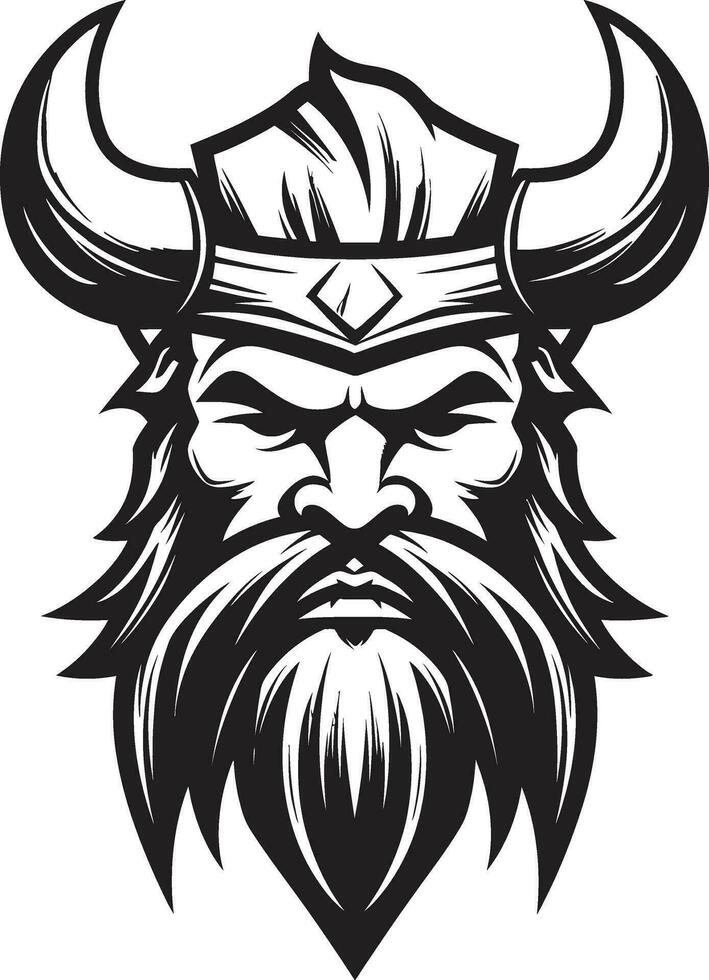 Thors Fury A Thunderous Viking Symbol Viking Valor A Stylish Vector Mascot Design