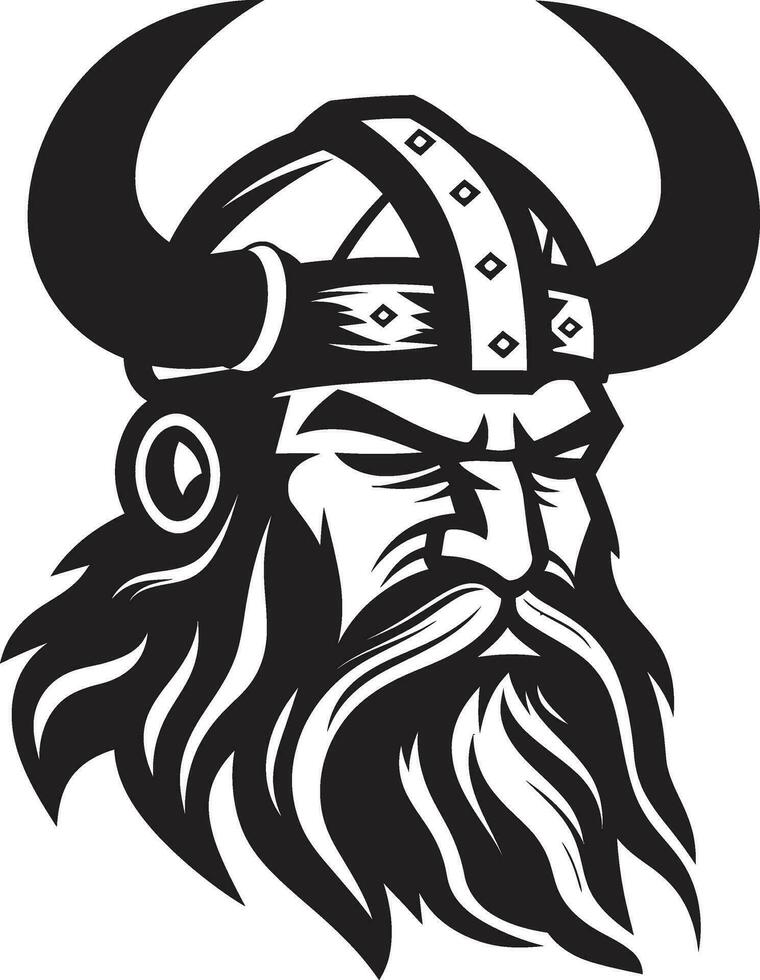 Frosty Marauder A Viking Icon of Ice Nordic Navigator A Seafaring Viking Symbol vector