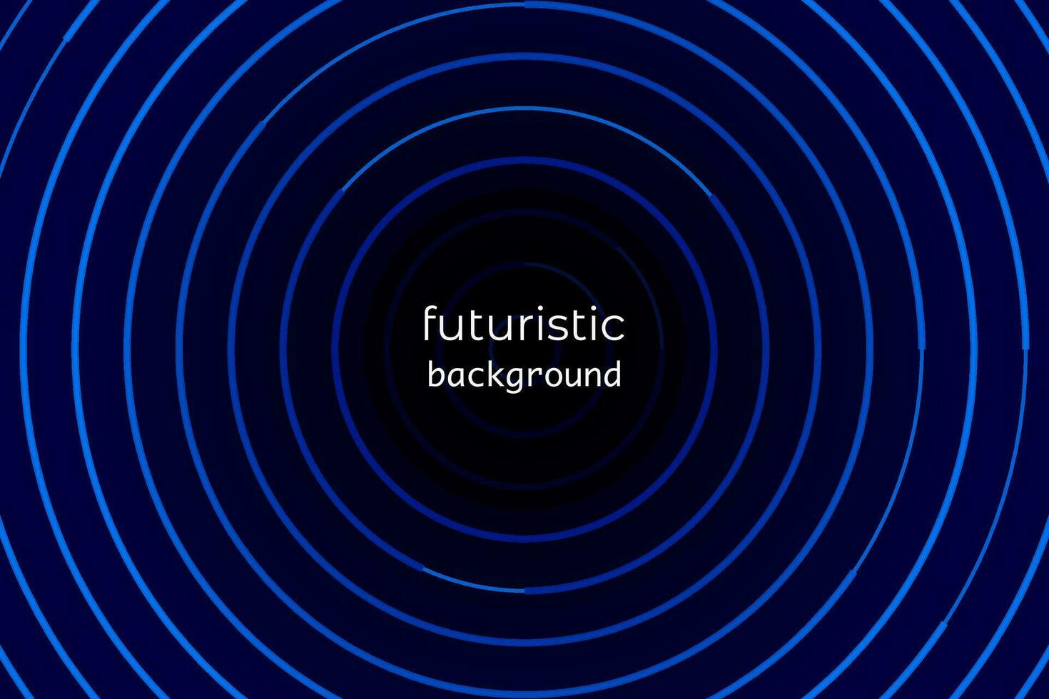 techno abstract background on dark space with circle stripes shape decoration vector