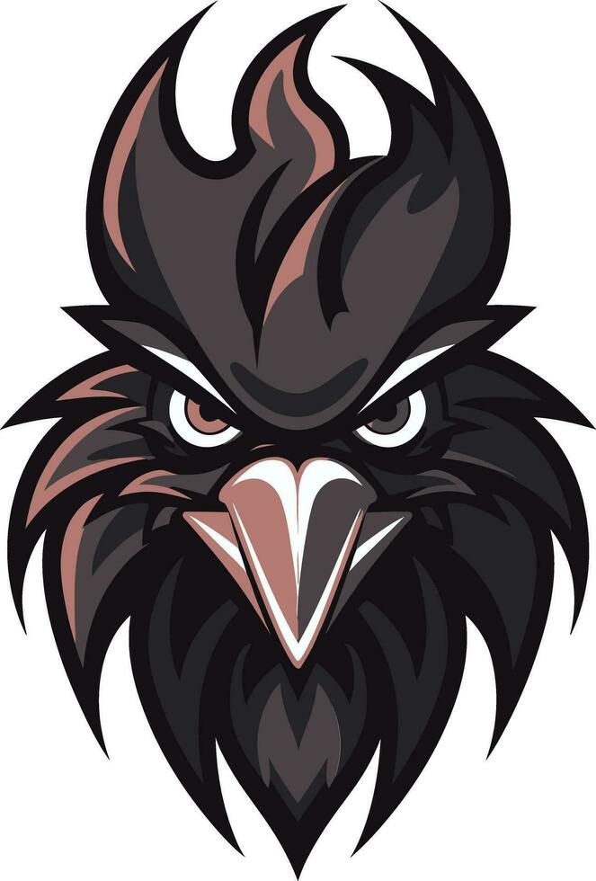 Abstract Rooster Silhouette Icon Rooster Symbol for Your Brand vector