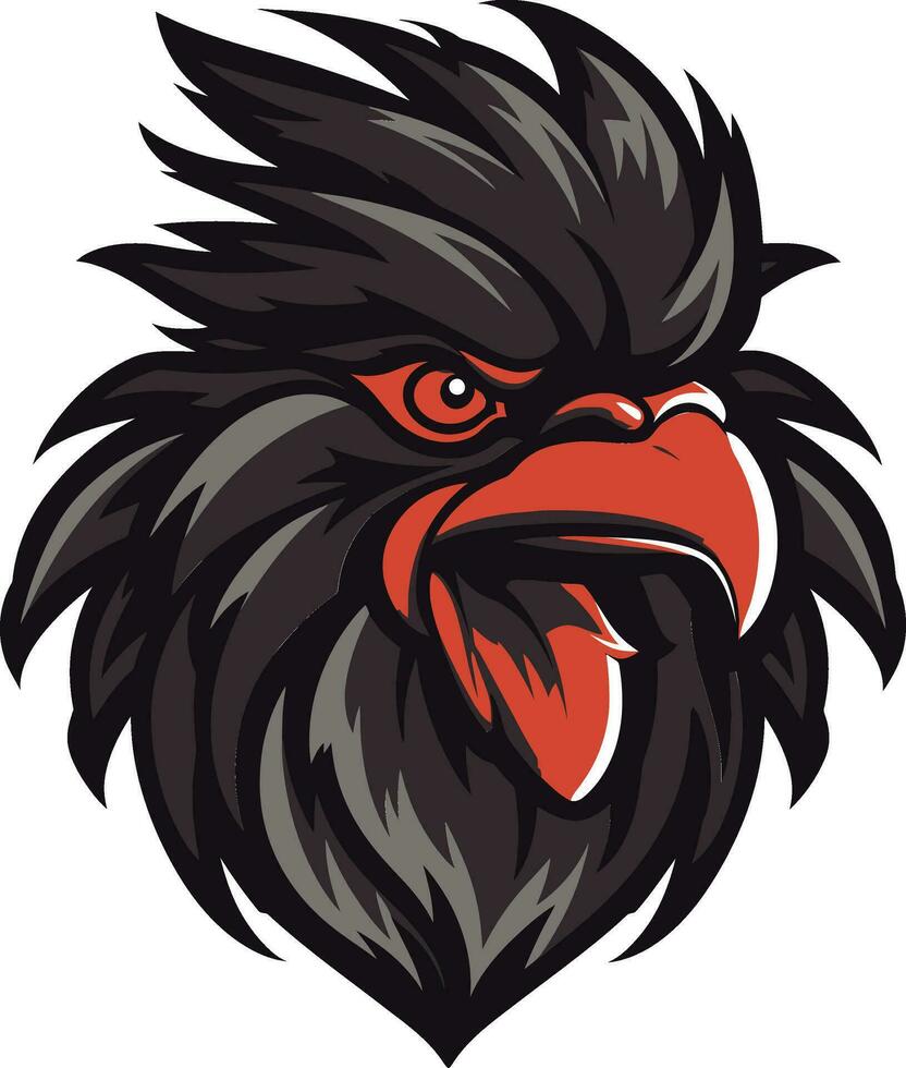 Rooster Profile in Elegant Design Modern Mascot Icon for a Standout Brand vector