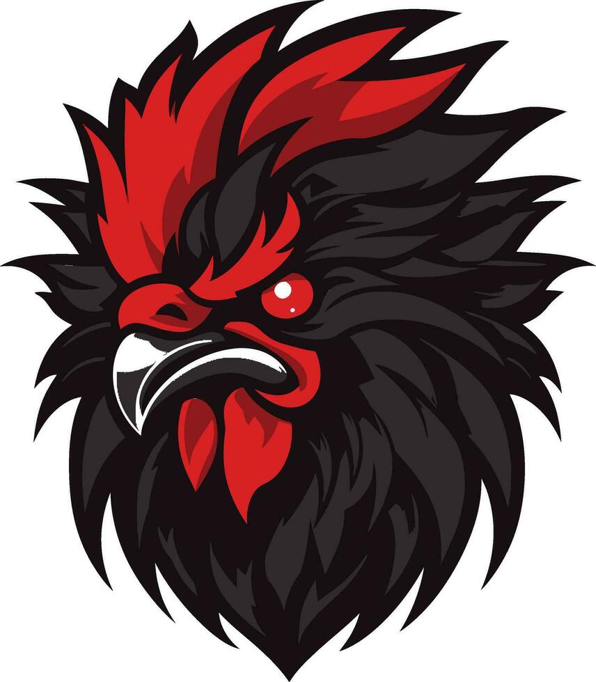 Rooster Majesty in Vector Artform Rooster Logo with a Stylish Touch