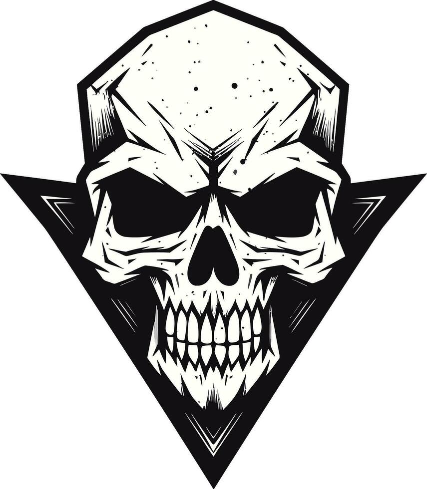 Mystical Mourning The Haunting Symbol Nocturnal Whispers An Ethereal Head vector