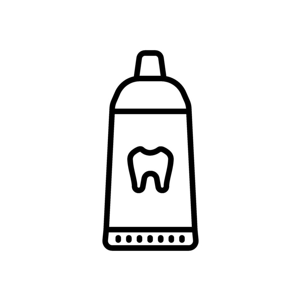 pasta dental vector icono en línea estilo