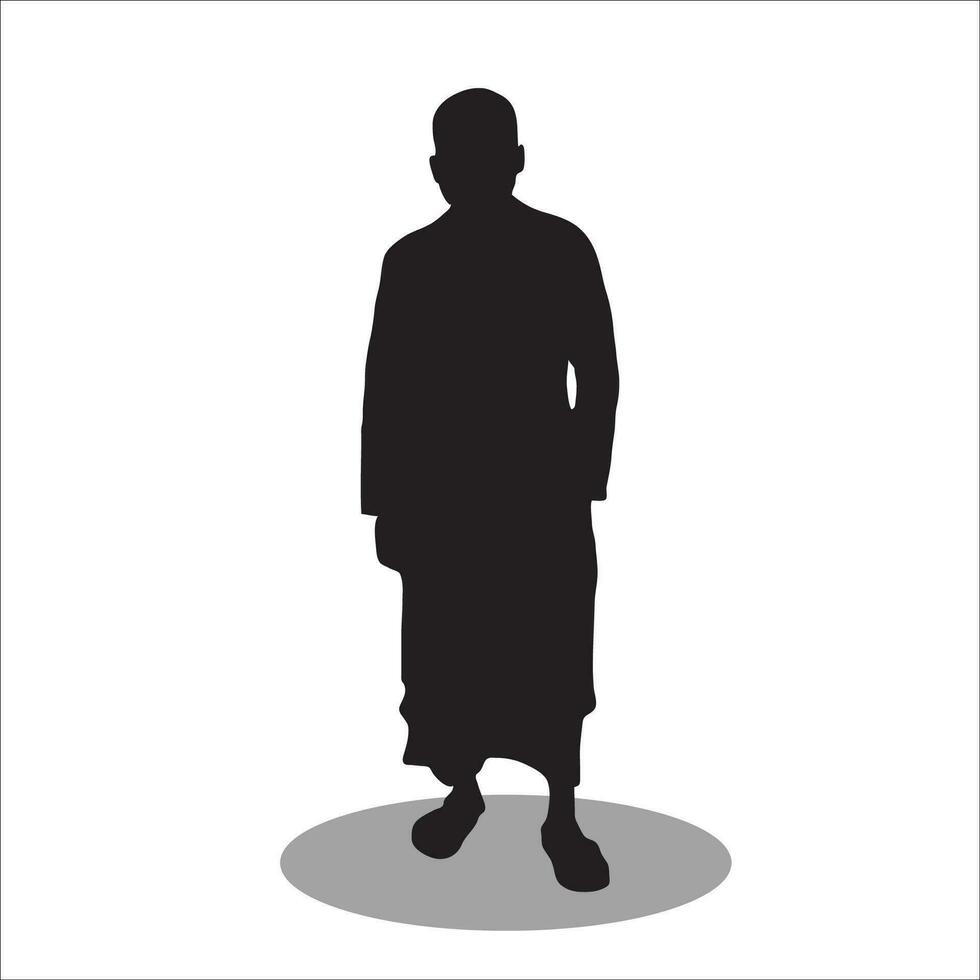 Muslim men silhouette vector