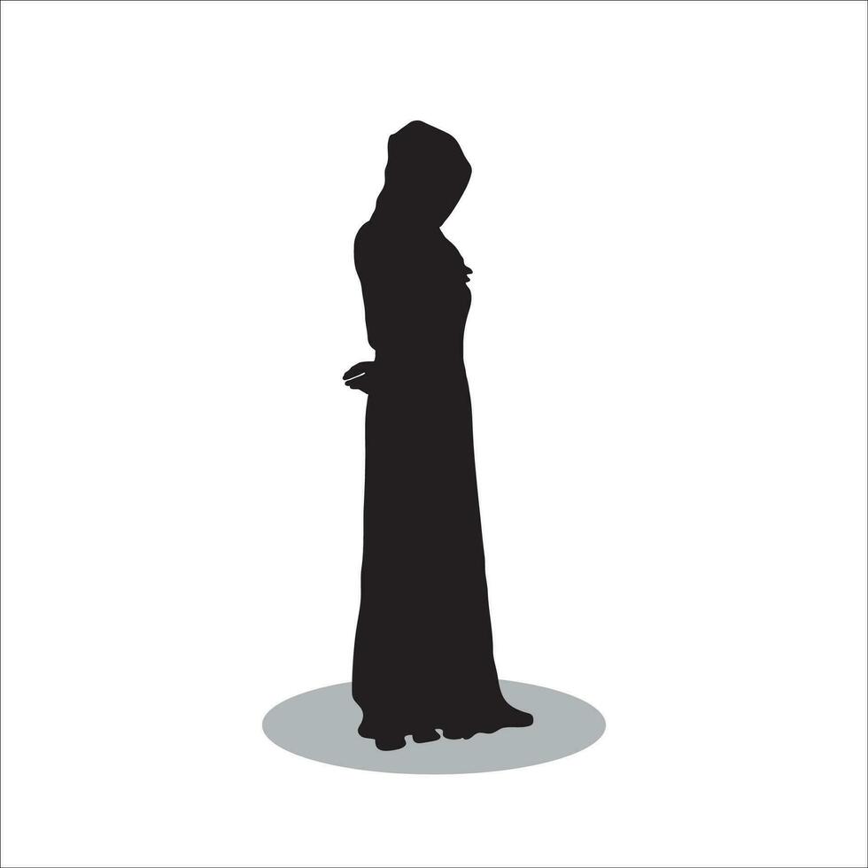 mujer silueta vector