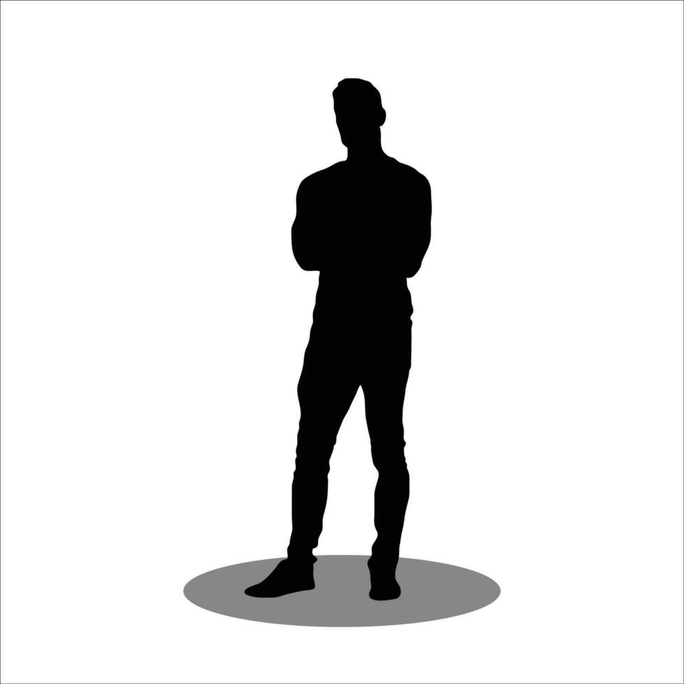 Men silhouette vector