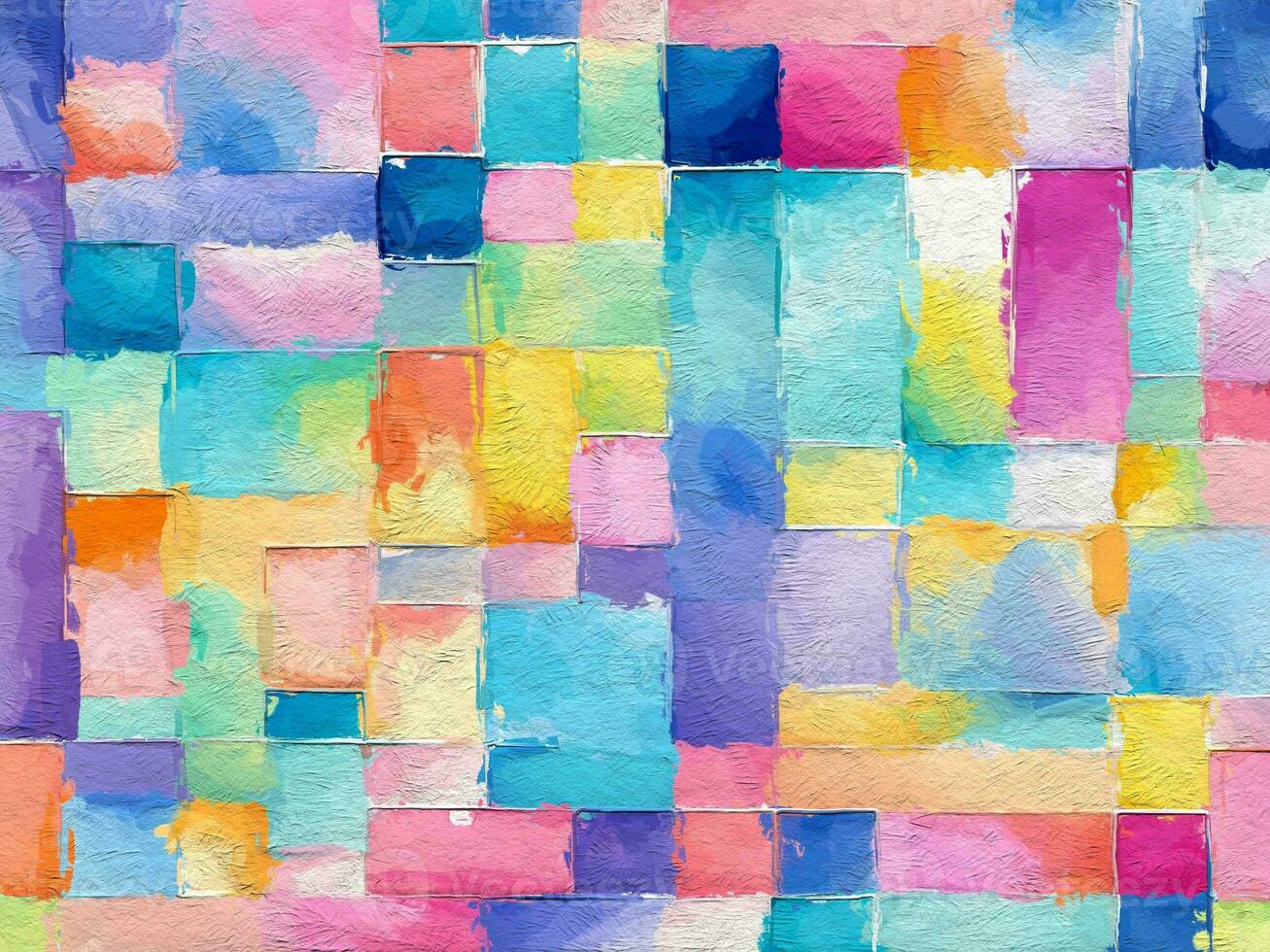 colorful background with squares and patterns photo