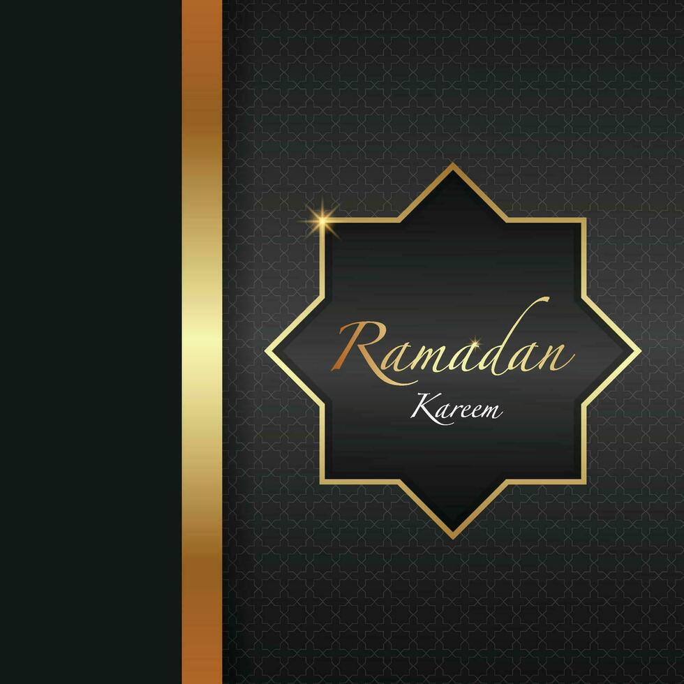 Ramadan Kareem poster design. vector illustration for islam fasting festival event