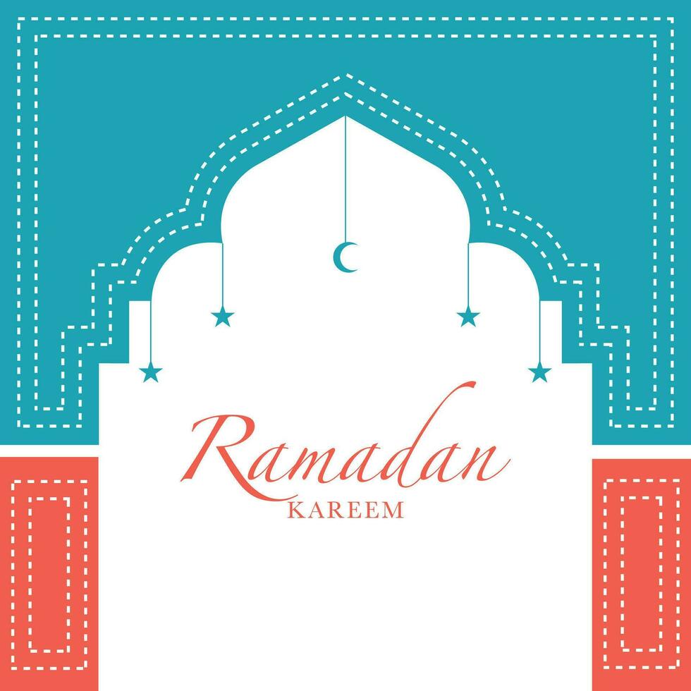 diseño de fondo de ramadán kareem. tarjeta de felicitación, pancarta, póster. ilustración vectorial vector